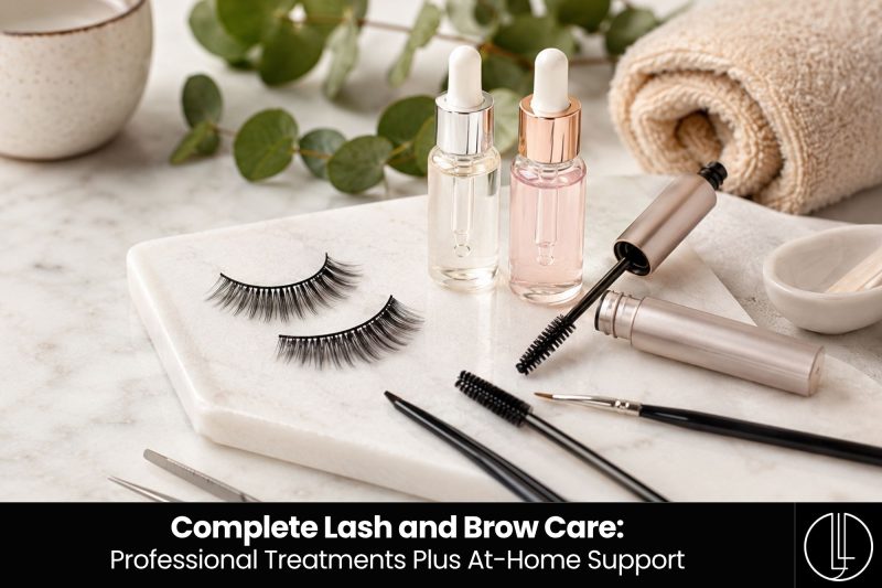 Complete Lash and Brow Care Professional Treatments Plus At-Home Support